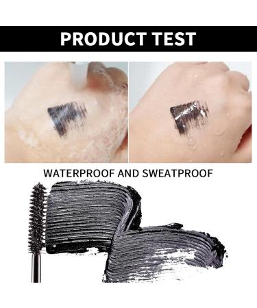 Mascara Black Volume and Length 4D Silk Fiber Lash Mascara - Long-Lasting Water-Resistant Formula Mascara with Straight-Shaped Brush for Length Lash Extending Luckyda - Buy Online on GoSupps.com
