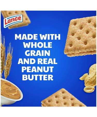 Lance Whole Grain Peanut Butter Sandwich Crackers - 8 Ct Box - Buy Online on GoSupps.com