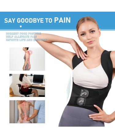 AOFIT Back Support Belt - Adjustable Posture Corrector for Men & Women | Breathable Backure Correction & Comfort - Buy Online on GoSupps.com