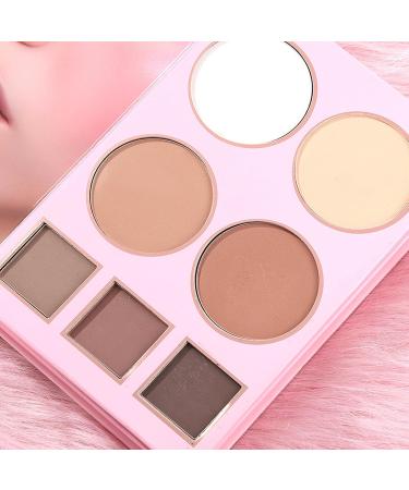 Palette de Maquillage pour le Visage - Sept Teintes De Contour | Palette Fards Paupi res Paillet s 24 Couleurs Style Livre - Pour Soir e Rencontres Beaut Quotidienne Photographie - Buy Online on GoSupps.com
