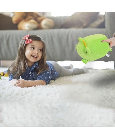 JUNERAIN Super Soft Frog Plush Stuffed Animal 30cm - Fluorescent Green | Cute Squishy Hugging Pillow Toy for Kids, Toddlers, Boys, Girls - Cuddly Frog Decoration - Buy Online on GoSupps.com
