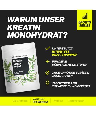 Buy Ultrafine Creatine Monohydrate 500g - High-Dose Vegan Powder Made in Germany | Pure & Lab-Tested - Buy Online on GoSupps.com
