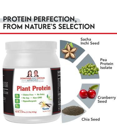 Vegan Plant Protein Powder - Delicious Vanilla Flavor | Buy Online for International Shipping - Buy Online on GoSupps.com