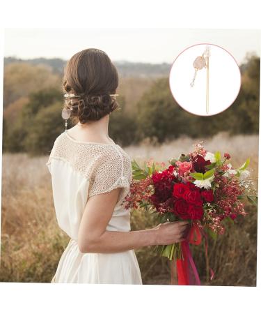 Mikinona Hairpin Ancient Hair Clip Pin Traditional Hair Pin Chinese Hair Bun Stick Chinese Tassel Hair Stick Pearl Flower Hair Pins Vintage Hair Chopsticks Accessories Modeling Bride - Buy Online on GoSupps.com