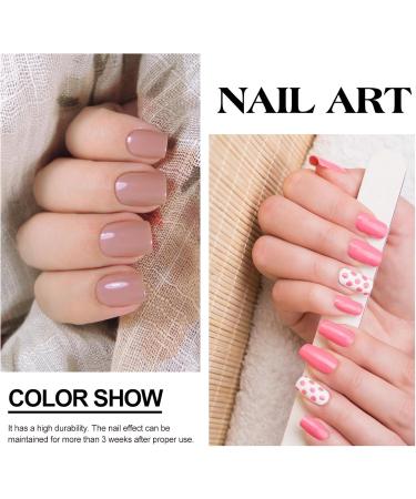 Nail Varnish Sets - Nude Pink Nail Polish Set - Quick Dry & Long Lasting Nail Polish - Oil-Based Formula Nail Polish Gift Set for DIY Nail Art No Need Baking - Buy Online on GoSupps.com