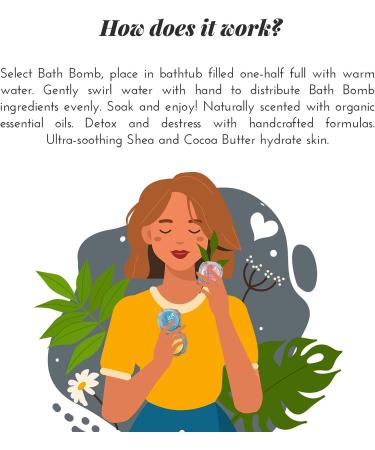 ArtNaturals Bath Bombs Gift Set - 6 Fizzies with Essential Oils, Shea & Cocoa Butter - Aromatherapy Spa Relaxation for Dry Skin - Ideal for Women, Kids & Men - Buy Online on GoSupps.com