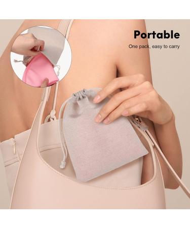 Buy Gleavi Pads: Reusable Castor Oil Breastpack & Inserts - 2 Pink + Storage Bag for Breastfeeding - Buy Online on GoSupps.com