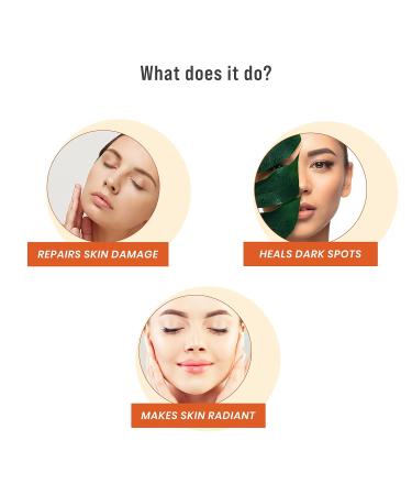 Sirona 20% Vitamin C Face Serum - Repair Skin Damage Heal Dark Spots & Radiant Skin - 30 ml | Niacinamide Gotu Kola & Tasmanian Pepper for Men & Women - Buy Online on GoSupps.com