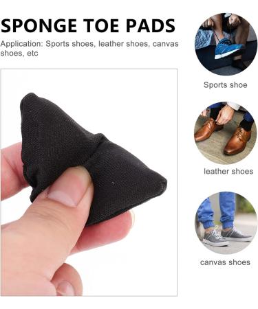 20pcs Adjustable Toe Plug Shoe Stoppers - High Heel Insoles & Reusable Sponge Pads for Women - Black Shoe Filler Inserts (7.5x3.5x2CM - Buy Online on GoSupps.com