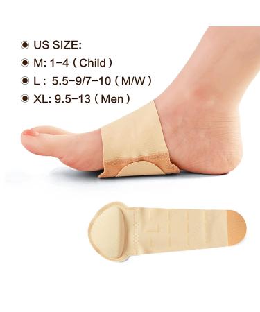 Arch Support Brace for Plantar Fasciitis - Pain Relief Sleeves for Flat Feet & High Arches - Unisex (1 Pair - Buy Online on GoSupps.com