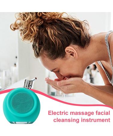 DASHIELL Face Brush Cleanser - Electric Facial Brush Gentle Silicone Face Wash Brush Silicone Waterproof Face Brush for Birthdays Anniversaries Facial Cleansing Holidays Green - Buy Online on GoSupps.com
