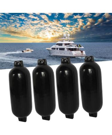 Marine Dock Bumpers Black Impact Resistant Boat Bumpers with 2m Ropes for Yachts - Buy Online on GoSupps.com