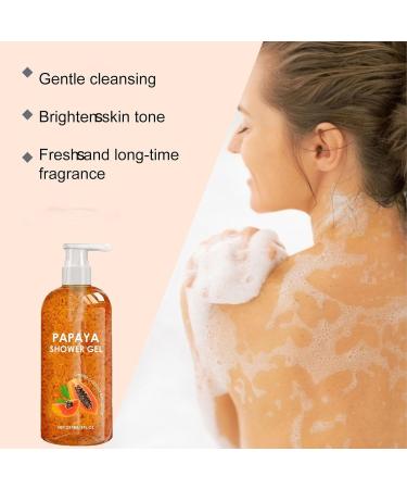 JIAOY Papaya Shower Gel Papaya Peeling Shower Gel Peeling Shower Gel with Organic PApaya Extract Longlasting Nourishing and Moisturizing DUsgel for dark skin for men and women 1 piece 1 piece - Buy Online on GoSupps.com