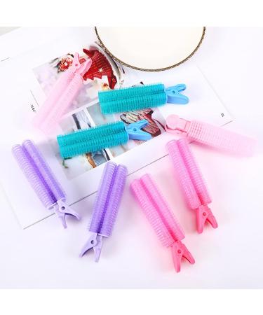 Hair Root Fluffy Clip 4 Pcs Non-Slip Cold Wave Curling Iron for Home Showers Salon DIY Styling Tools (Pink) - Buy Online on GoSupps.com