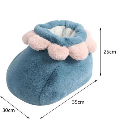 Soft Portable Blue Foot Warmers - Winter Comfort for Dormitory Bedroom & Study | 2-Piece Set (35x30x25 cm) - Buy Online on GoSupps.com