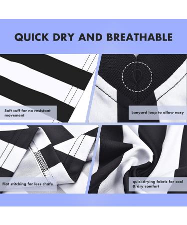 Buy Women's Referee Jersey - Official Black & White Striped Shirt with Zipper Collar | V-Neck Ref Outfit - International Shipping Available - Buy Online on GoSupps.com