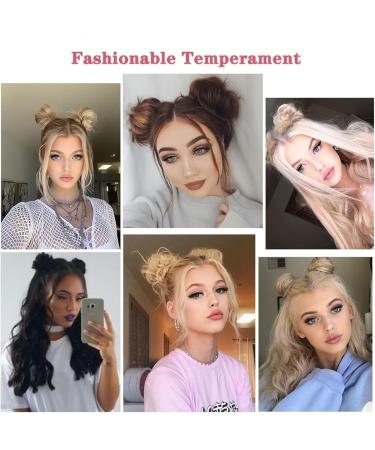Messy Bun Hair Piece for Women Space Buns Hair Pieces Mini Claw Clip in Hair Bun Messy Cat Ears Hair Bun Extension Synthetic Donut Wig Accessory Updo Hairpieces for Women Girls Fake Hair Accessorie 30 - Buy Online on GoSupps.com