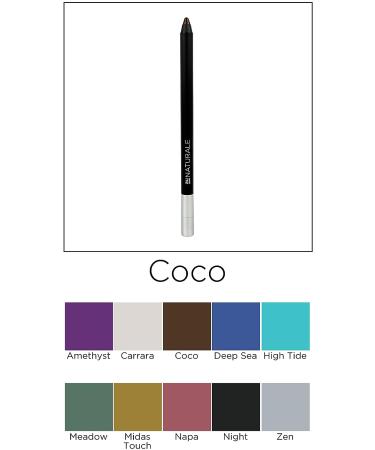 Au Naturale Organic Eye Liner Pencil in Coco - USA Made, Organic, Vegan, Cruelty-free - Buy Online on GoSupps.com