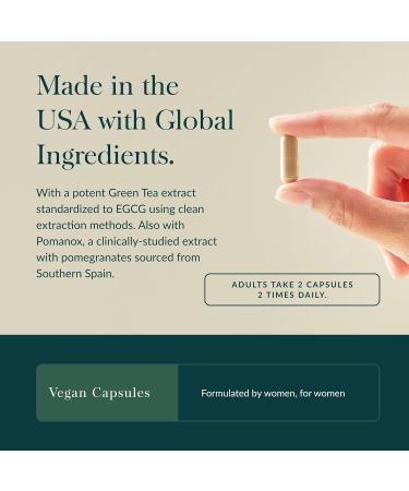 Gaia Herbs Infinity Glow - Women's Skin Support Supplement - Skin Care for Women with Green Tea EGCG Reishi Mushroom Pomanox Pomegranate & Spearmint - 120 Vegan Capsules (30-Day Supply) - Buy Online on GoSupps.com