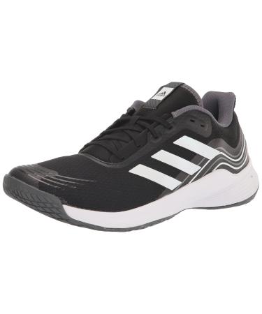 adidas Men's Novaflight Sustainable Volleyball Shoe 16 Black/White/Grey