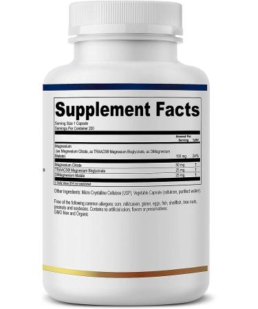 True Healing Naturals Magnesium Complex - Energy Production Support - 200 Vegetarian Capsules - Buy Online on GoSupps.com