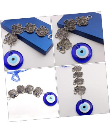 ABOOFAN Elephant Pendant Ornaments Blue Eye Hanging Decoration Beads Blue Eyes Hanging Devil Eye Key - Buy Online on GoSupps.com