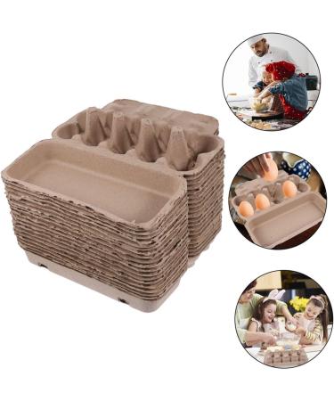 Mikikit 20pcs 10 Pulp Egg Tray Fold up Flats Folding Tray Paper Egg Tray Home Egg Tray Pearlescent Dispenser - Buy Online on GoSupps.com