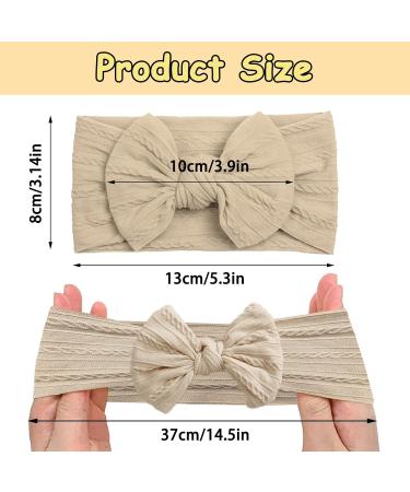 Leoeasy 3-Piece Baby Girl Headband Set | Elastic Hair Bands for Newborns & Toddlers (0-6 Months) - Buy Online on GoSupps.com