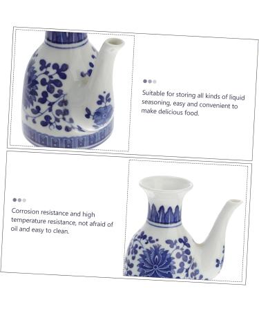 Milisten Ceramic Oil Control Pot Containers for Food Glass Vinegar Condiment Dispenser Cereal Container Terrarium Container Salad Water Dispenser Baby Ceramics Soy Sauce Bottle - Buy Online on GoSupps.com