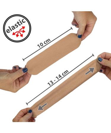 BB Sport Kinesiology Tape 5cm x 5m - Elastic Waterproof Muscle Support Straps in Beige | E-book & Brochure Included - Shop Now! - Buy Online on GoSupps.com