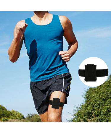 Adjustable Athletic Insulin Pump Holder for t:slim X2 - Black L-Leg Diabetic Supplies for Sports - Buy Online on GoSupps.com