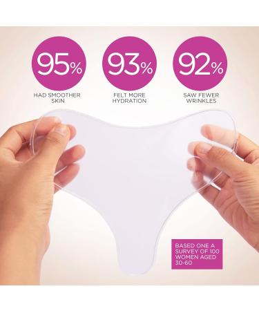 Chest Wrinkle Pads - Reusable Anti-Wrinkle Silicone Patches for Smooth Skin | Overnight Wrinkle Treatment - Buy Online on GoSupps.com