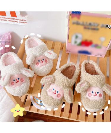 Cute & Comfortable Diabetic Slippers | Plush Warm Cotton Shoes | Brown Anti-Skid Sole - Size 5-6 US - Buy Online on GoSupps.com