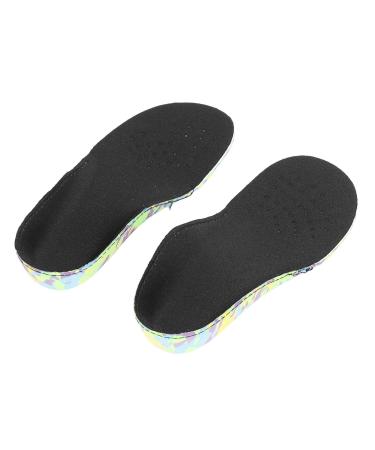 Plantar Fasciitis Orthopedic Feet Insoles Black Deep Heel Cup Nonslip Shock Absorption Orthopedic Insoles for Foot Pain (30 Size)