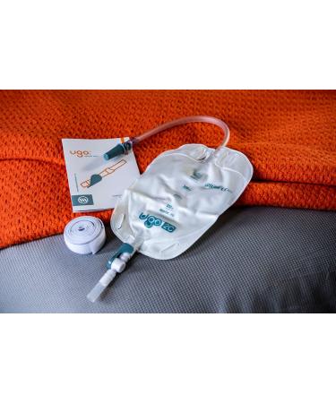UGO Leg Pockets (10-Pack) - Soft Back Urinary Drainage Bags & Catheter Leg Bags | T-Shaped & Lever-Shaped | 500ml Capacity - Buy Online on GoSupps.com