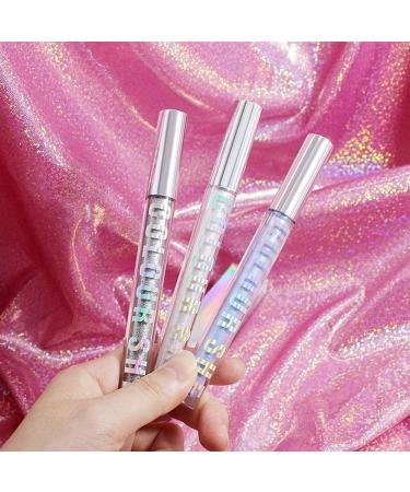 3Pcs Fairy s Tear Diamond Eyelash Mascara Long Lasting Waterproof Natural Thick Thickening and Lengthening Sparkling Diamond Shining Clear Coat Eyelash Mascara Charming Eye Makeup (Crystal silver) - Buy Online on GoSupps.com