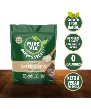 Pure Via Baker s Secret 1kg Caster Sugar Alternative Perfect for Baking Sweetener Crafted with Acacia Gum 1 x 1kg - Buy Online on GoSupps.com