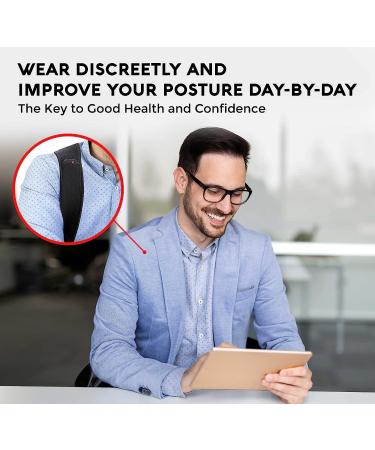 Posture Corrector for Men & Women | Adjustable Upper Back Brace | Breathable Support & Straightener for Neck Back Clavicle & Shoulders - Shop Now - Buy Online on GoSupps.com