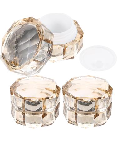 FRCOLOR Crystal Cream Jar 3 Pieces Empty Refillable Cosmetic Jars Makeup Jars Face Cream Jars Travel Lotion Containers (15G) - Buy Online on GoSupps.com