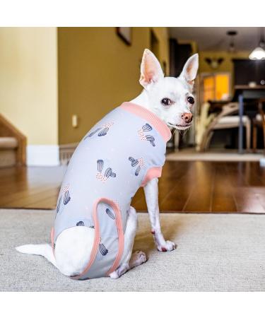 Recovery Suit for Dogs | Postoperative Wound Protection & Anti-Licking Clothing (XS Blue Cactus) - Ideal for Puppies - Buy Online on GoSupps.com