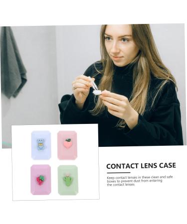 Partykindom 8 STK Travel Case for Contact Lenses - Durable Plastic Lens Holder & Storage Set for Eye Care on Holiday - Buy Online on GoSupps.com