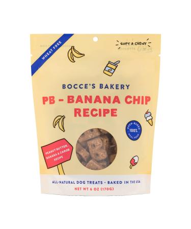 Bocce's Bakery - The Scoop Shop Menu: Soft & Chewy, Wheat-Free Dog Treats PB-Banana Chip - Peanut Butter, Bananas, & Carob