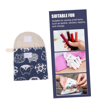 FRCOLOR 4pcs Cute Monstera Tampon Bags for Menstrual Pads - Cotton Linen Period Bags for Girls - Buy Online on GoSupps.com