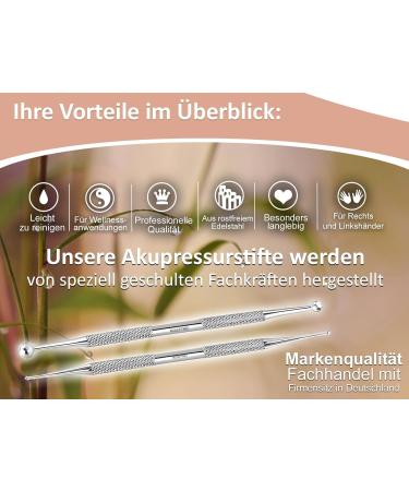2-Piece Acupressure Pen Set - Reflexology Massage Pens (1/2 mm & 5/10 mm) for Ultimate Relaxation | International Shipping Available - Buy Online on GoSupps.com
