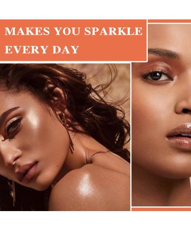 Polvo De Hadas Body Face Glitter Highlighter Stick - Natural Sparkle Blusher & Smooth Highlight Makeup - 2.33oz Gold 01 - Buy Online on GoSupps.com