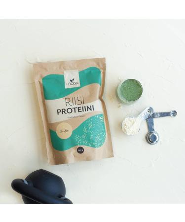 FOODIN Rice Protein Powder Vanilla 650g - Gluten-Free Vegan Made from Germinated Rice No Artificial Sweeteners - Buy Online on GoSupps.com