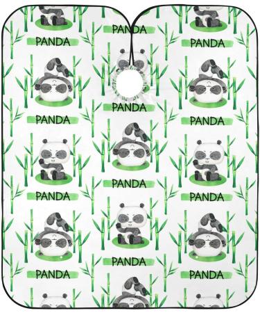 Waterproof Barber Cape - Cute Panda & Cheetah Haircut Bib for Men & Women | Unisex Hair Cutting Cape - Buy Online on GoSupps.com
