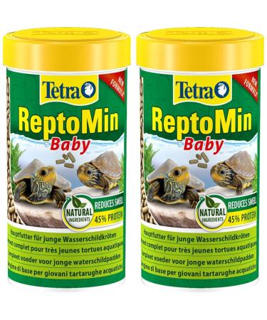 Tetra Reptomine Baby Turtle Food - Food sticks especially for very young water turtles 250 ml can (pack with 2) baby 250 ml (2 pack)