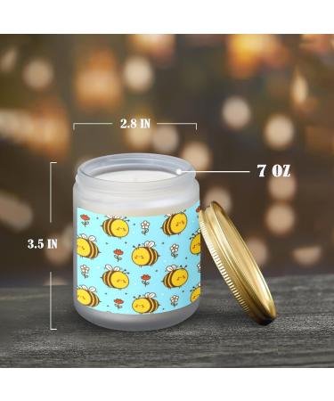 Buy Vanilla Candles | Scented 7 oz Aromatherapy Jar Candles | Long Lasting Gift Set for Women | Perfect Birthday Gifts | Cute Funny Bee Design - Buy Online on GoSupps.com
