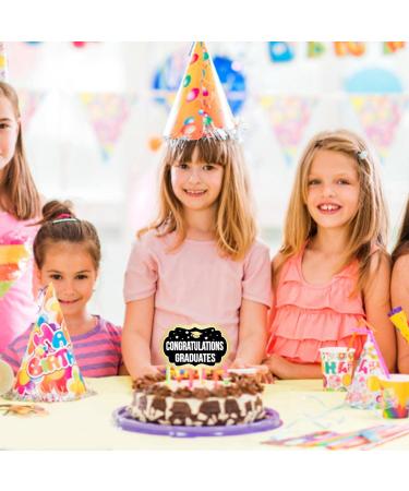 Graduation Cake Picks Grad Cap Cake Toppers Grad Cap Cupcake Picks Graduation Cap Diploma Cupcake Picks Graduation Cake Pick Decoration High School Neamou Black - Buy Online on GoSupps.com